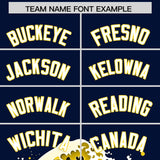Custom Navy Wave Graffiti Pattern Authentic Baseball Jersey