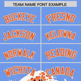 Custom Light Blue Wave Graffiti Pattern Authentic Baseball Jersey