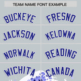 Custom Silver Wave Graffiti Pattern Authentic Baseball Jersey