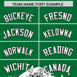 Custom Kelly Green Wave Graffiti Pattern Authentic Baseball Jersey
