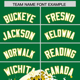 Custom Kelly Green Wave Graffiti Pattern Authentic Baseball Jersey