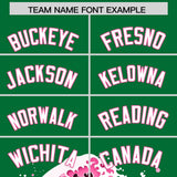 Custom Kelly Green Wave Graffiti Pattern Authentic Baseball Jersey