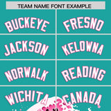 Custom Aqua Wave Graffiti Pattern Authentic Baseball Jersey