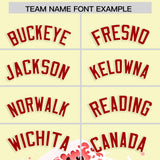 Custom Cream Wave Graffiti Pattern Authentic Baseball Jersey