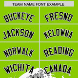 Custom Neon Green Wave Graffiti Pattern Authentic Baseball Jersey