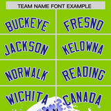Custom Neon Green Wave Graffiti Pattern Authentic Baseball Jersey