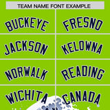 Custom Neon Green Wave Graffiti Pattern Authentic Baseball Jersey