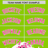 Custom Neon Green Wave Graffiti Pattern Authentic Baseball Jersey
