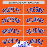 Custom Orange Wave Graffiti Pattern Authentic Baseball Jersey