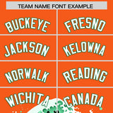 Custom Orange Wave Graffiti Pattern Authentic Baseball Jersey