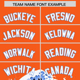 Custom Orange Wave Graffiti Pattern Authentic Baseball Jersey
