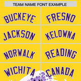 Custom Gold Wave Graffiti Pattern Authentic Baseball Jersey