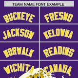 Custom Purple Wave Graffiti Pattern Authentic Baseball Jersey