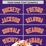 Custom Purple Wave Graffiti Pattern Authentic Baseball Jersey