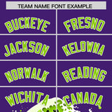 Custom Purple Wave Graffiti Pattern Authentic Baseball Jersey