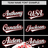 Custom Black Wave Graffiti Pattern Authentic Baseball Jersey