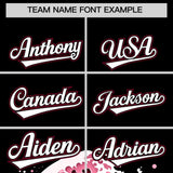 Custom Black Wave Graffiti Pattern Authentic Baseball Jersey