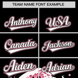 Custom Black Wave Graffiti Pattern Authentic Baseball Jersey
