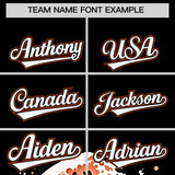 Custom Black Wave Graffiti Pattern Authentic Baseball Jersey