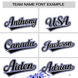 Custom White Wave Graffiti Pattern Authentic Baseball Jersey