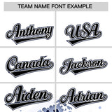 Custom White Wave Graffiti Pattern Authentic Baseball Jersey
