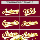 Custom Crimson Wave Graffiti Pattern Authentic Baseball Jersey
