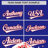 Custom Royal Wave Graffiti Pattern Authentic Baseball Jersey