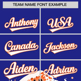 Custom Royal Wave Graffiti Pattern Authentic Baseball Jersey