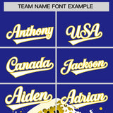 Custom Royal Wave Graffiti Pattern Authentic Baseball Jersey