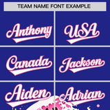 Custom Royal Wave Graffiti Pattern Authentic Baseball Jersey