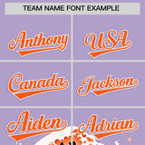 Custom Light Purple Wave Graffiti Pattern Authentic Baseball Jersey