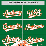 Custom Kelly Green Wave Graffiti Pattern Authentic Baseball Jersey