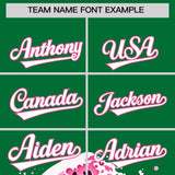 Custom Kelly Green Wave Graffiti Pattern Authentic Baseball Jersey