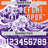 Custom Orange Wave Graffiti Pattern Authentic Baseball Jersey