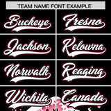 Custom Black Wave Graffiti Pattern Authentic Baseball Jersey