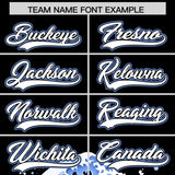 Custom Black Wave Graffiti Pattern Authentic Baseball Jersey
