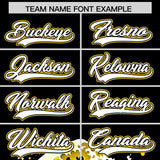 Custom Black Wave Graffiti Pattern Authentic Baseball Jersey
