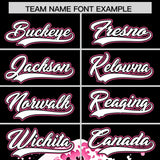 Custom Black Wave Graffiti Pattern Authentic Baseball Jersey