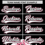 Custom Black Wave Graffiti Pattern Authentic Baseball Jersey