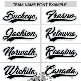 Custom White Wave Graffiti Pattern Authentic Baseball Jersey