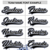 Custom White Wave Graffiti Pattern Authentic Baseball Jersey
