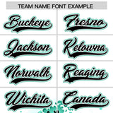 Custom White Wave Graffiti Pattern Authentic Baseball Jersey