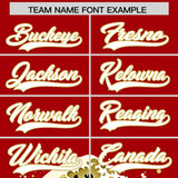 Custom Red Wave Graffiti Pattern Authentic Baseball Jersey