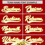 Custom Red Wave Graffiti Pattern Authentic Baseball Jersey