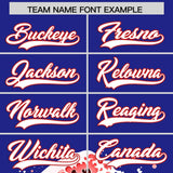 Custom Royal Wave Graffiti Pattern Authentic Baseball Jersey