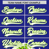 Custom Royal Wave Graffiti Pattern Authentic Baseball Jersey