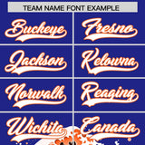 Custom Royal Wave Graffiti Pattern Authentic Baseball Jersey