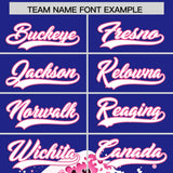 Custom Royal Wave Graffiti Pattern Authentic Baseball Jersey