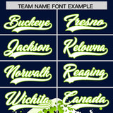 Custom Navy Wave Graffiti Pattern Authentic Baseball Jersey
