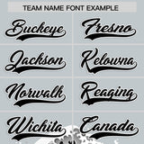 Custom Silver Wave Graffiti Pattern Authentic Baseball Jersey